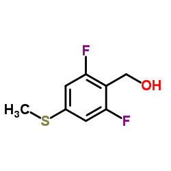 (2,6-difluoro-4-(methylthio)phenyl)methanol Structure