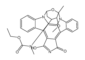 N-ethoxycarbonyl-7-oxostaurosporine Structure