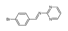 1-(4-bromophenyl)-N-(pyrimidin-2-yl)methanimine Structure