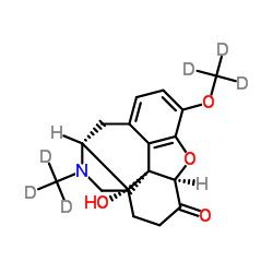 Oxycodone-D6结构式