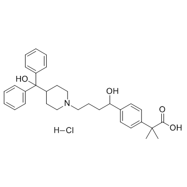 Fexofenadine hydrochloride Structure