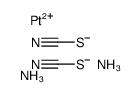 azane,platinum(2+),dithiocyanate结构式