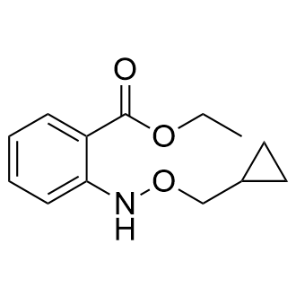 Ethyl 2-((cyclopropylmethoxy)amino)benzoate Structure
