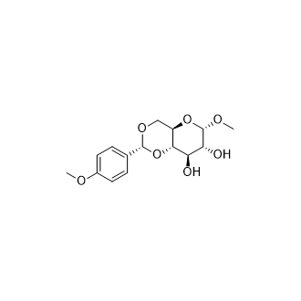 (2R,4aR,6S,7R,8R,8aS)-6-Methoxy-2-(4-methoxyphenyl)hexahydropyrano[3,2-d][1,3]dioxine-7,8-diol structure