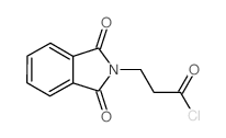 1,3-dihydro-1,3-dioxo-2H-isoindole-2-propionyl chloride Structure