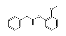 2-methoxyphenyl 2-phenylpropanoate结构式