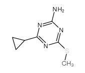 2-氨基-4-环丙基-6-甲硫基-1,3,5-三嗪结构式