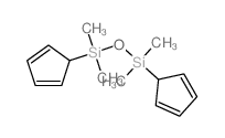 Disiloxane, 1,3-di-2,4-cyclopentadien-1-yl-1,1,3,3-tetramethyl- structure