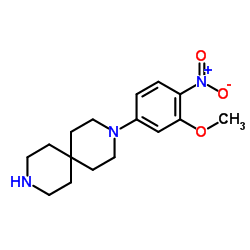 3-(3-甲氧基-4-硝基苯基)-3,9-二氮杂螺[5.5]十一烷结构式