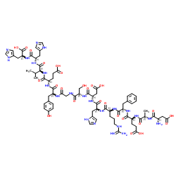 Amyloid β-Protein (1-14) trifluoroacetate salt结构式