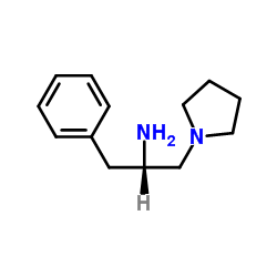 (S)-2-苯基-1-吡咯烷-1-甲基乙胺结构式