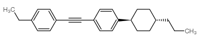 反式-1-(2-(4-乙基苯基)乙炔)-4-(4-丙基环己基)苯结构式