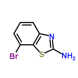 2-氨基-7-溴苯并噻唑结构式