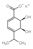 (2R,3s)-1-羧基-4-异丙基-2,3-二羟基-4,6-环己二烯钾结构式