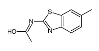 N-(6-甲基-1,3-苯并噻唑-2-基)乙酰胺结构式