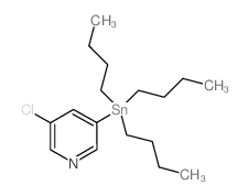 5-Chloro-3-(tributylstannyl)pyridine structure