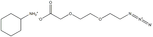 Azido-PEG2-CH2COOH (CHA) Structure