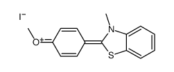 2-(4-methoxyphenyl)-3-methyl-1,3-benzothiazol-3-ium,iodide Structure