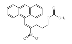 4-Penten-1-ol,5-(9-anthracenyl)-4-nitro-, 1-acetate structure