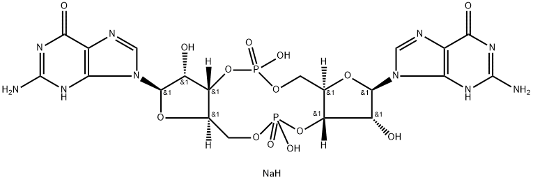 guanylyl-(3'→5')-3'-guanylicacid,cyclicnucleotide,disodiumsalt结构式