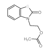 2(3H)-Benzothiazolone,3-[2-(acetyloxy)ethyl]- Structure