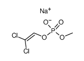 phosphoric acid 2,2-dichloro-vinyl ester methyl ester, sodium salt Structure