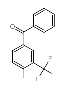 4-氟-3-三氟甲基苯并苯基酮结构式
