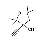 3-ethynyl-2,2,5,5-tetramethyloxolan-3-ol结构式