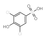 3,5-二氯-4-羟基苯磺酸结构式