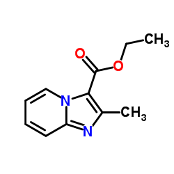 2-甲基咪唑并[1,2-A]吡啶-3-羧酸乙酯结构式