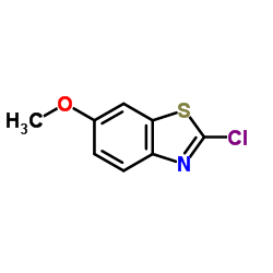 2-氯-6-甲氧基苯并噻唑结构式
