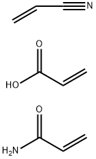 2-丙烯酰胺与2-丙烯酸和2-丙烯腈共聚物结构式