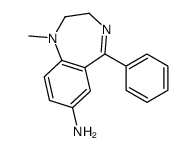 1-methyl-5-phenyl-2,3-dihydro-1,4-benzodiazepin-7-amine Structure