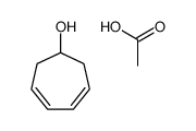 acetic acid,cyclohepta-3,5-dien-1-ol结构式