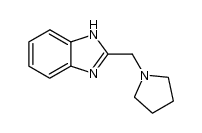 2-(pyrrolidin-1-ylmethyl)-1H-benzimidazole结构式