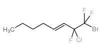 1-溴-2-氯-1,1,2-三氟-3-辛烯结构式