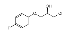 (R)-(+)-1-氯-3-(4-氟苯氧基)-2-丙醇结构式