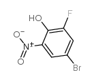 4-溴-2-氟-6-硝基苯酚结构式