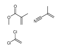 1,1-dichloroethene,methyl 2-methylprop-2-enoate,2-methylprop-2-enenitrile Structure