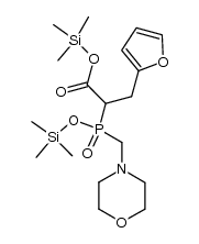 trimethylsilyl [2-(2-furyl)-1-(trimethylsiloxycarbonyl)ethyl](N-morpholinomethyl)phosphinate结构式