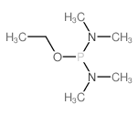 N-(dimethylamino-ethoxy-phosphanyl)-N-methyl-methanamine结构式