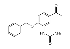 N-[5-乙酰基-2-(苯基甲氧基)苯基]脲结构式