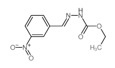 Hydrazinecarboxylicacid, 2-[(3-nitrophenyl)methylene]-, ethyl ester Structure