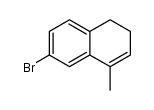 7-bromo-1-methyl-3,4-dihydronaphthalene结构式