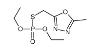 2-(diethoxyphosphorylsulfanylmethyl)-5-methyl-1,3,4-oxadiazole结构式