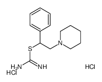 (1-phenyl-2-piperidin-1-ylethyl) carbamimidothioate,dihydrochloride Structure