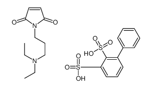 1-[3-(diethylamino)propyl]pyrrole-2,5-dione,3-phenylbenzene-1,2-disulfonic acid结构式