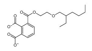 3-[2-(2-ethylhexoxy)ethoxycarbonyl]phthalate Structure