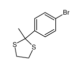 2-(4-bromophenyl)-2-methyl-1,3-dithiolane结构式