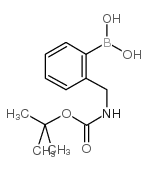 2-[(Boc-氨基)甲基]苯硼酸结构式